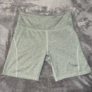 Heather Green Biker Shorts